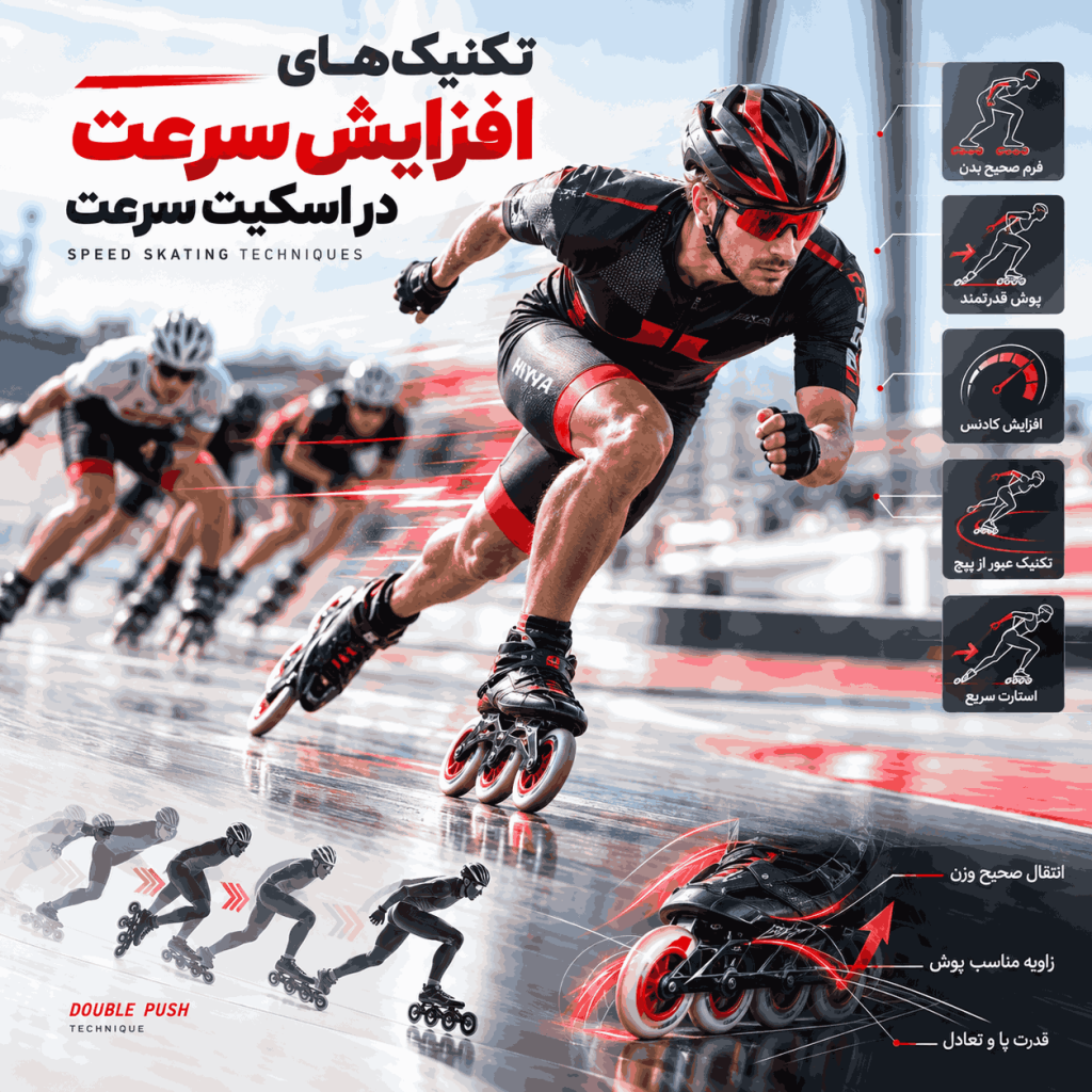 تکنیک های افزایش سرعت در اسکیت سرعت تکنیک های افزایش سرعت در اسکیت سرعت